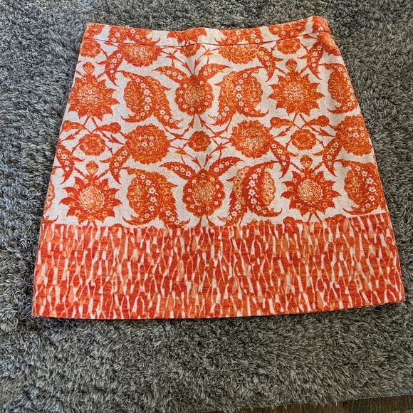 MICHAEL Michael Kors Michael Kors Orange White Floral Clementine Paisley siz4 - Picture 2 of 6